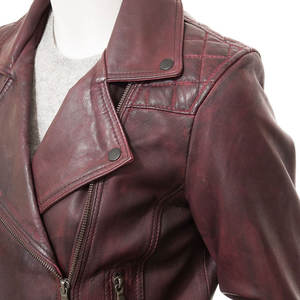 Nueva Chaqueta de Cuero para Mujer, Estilo Urbano, con Tela de Satén |   Moda Ecológica Impermeable de Alta Calidad - Product Image 3