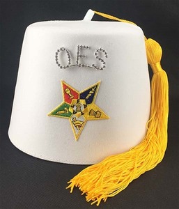 Gorras de Regalia Masónica de Buena Calidad al por Mayor con Logotipo Personalizado OES Bordado, Gorra Textil Hecha a Mano - Product Image 5