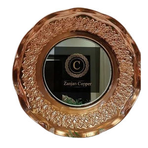 กระจกอลูมิเนียมแบบแขวนผนัง, กระจกตกแต่งผนังโลหะสีดำสำเร็จรูปติดผนังภายใน - Product Image 3