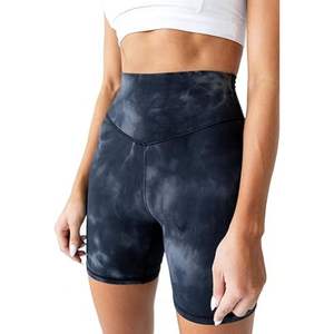Respirant conception personnalisée Fitness Yoga court femmes sans couture taille haute Scrunch bout à bout entraînement Gym Sport Shorts - Product Image 5