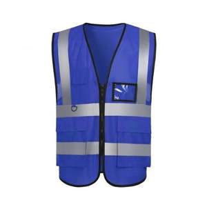 Vêtement de travail haute visibilité, veste de sécurité sans manches avec bande réfléchissante pour les travailleurs du bâtiment et les travailleurs en extérieur - Product Image 6