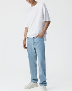 กางเกงยีนส์ผ้าเดนิมสีน้ำเงินใส่สบายและใส่ได้ทุกวันสำหรับผู้ชายกางเกงยีนส์ผ้าคอตตอน100% ใส่สบายและใส่ได้ในทุกๆวัน - Product Image 2