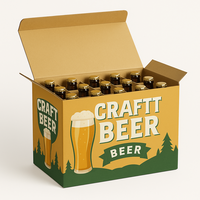 Boîtes d'emballage de canette de bière artisanale au détail de jus d'épicerie a Ma Zon Boîte de déménagement de cartons de boissons d'expédition