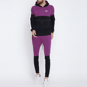 Survêtement en polaire respirant et chaud d'hiver décontracté pour hommes 100% coton ensemble deux pièces grande taille avec logo personnalisé veste pantalon haut - Product Image 1