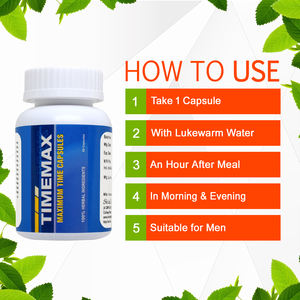 แคปซูลสมุนไพรทิเมแม็กซ์ปลอดภัยและให้ความแข็งแกร่งยาวนานและพลัง12สมุนไพรหายากในการรักษา - Product Image 1