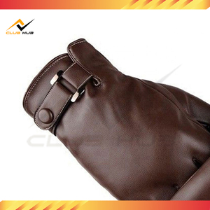 Venta al por mayor OEM moda guante muñeca-longitud impermeable transpirable antideslizante cuero genuino pantalla táctil cocina invierno cálido conducción - Product Image 6