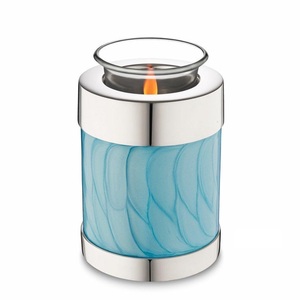 Compre urnas ligeras de té de nuevo diseño con urnas hechas de metal de grado superior para urnas de cenizas humanas de exportadores indios a los precios más bajos - Product Image 1