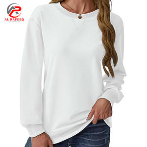 Personnalisé Femmes Gym Casual Sweatshirts Unisexe Poids Lourd Vêtements De Course À Manches Longues Pull Ras Du Cou Sweat Broderie - Product Image 6