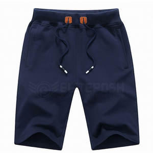 Meilleures ventes de shorts en coton de haute qualité pour hommes, vêtements décontractés sur mesure avec motif solide et décoration de logo pour adultes - Product Image 1