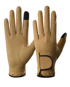 Gants équestres en cuir unisexe de haute qualité pour l'équitation Gants d'hiver confortables avec logo OEM pour hommes - Product Image 5