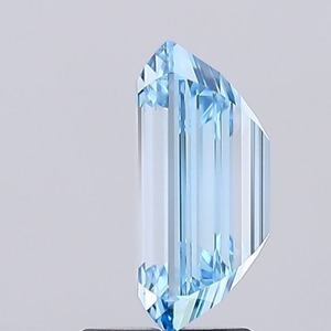 Lab Grown Diamond Esmeralda 3.02ct Fancy Vivid Blue VVS1 - Product Image 3