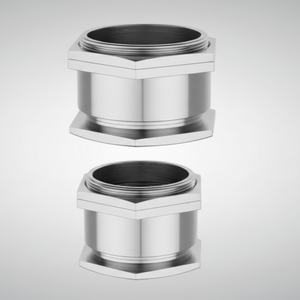 Presse-câble en laiton robuste à compression simple de haute qualité AE14 Filetage M75 IP65 Nickelé pour câbles de 65 à 69 mm - Product Image 4