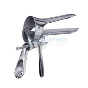 Spéculum vaginal en acier inoxydable de haute qualité Akramed Surgical AS-VS-07, instruments vétérinaires certifiés CE ISO Classe I, réutilisables - Product Image 5