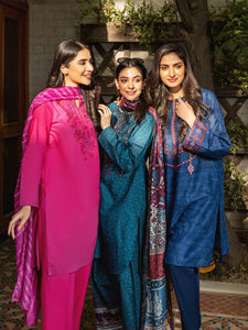 Nouvelle collection de pelouse Pakistan et indien imprimé Shalwar Kameez costumes sur pelouse tissu meilleure vente femmes robe de pelouse d'été - Product Image 6