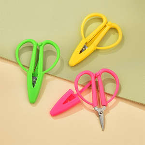 กรรไกรขนาดเล็กกรรไกรสำหรับงานปักด้วยมือซิลิโคนสีฟ้าเขียวเหลือง - Product Image 3