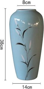 Vase exclusif et en céramique Style unique pour herbe de pampa et fleurs séchées Décor d'anniversaire Vase de sol pour bureau et table à la maison - Product Image 5