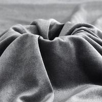 Tissu en velours gris, doux et extensible, Ripstop, pour rembourrage de canapé, housse de chaise, couture DIY, robe, costume, artisanat, rideau