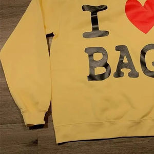 Venta al por mayor Streetwear Heavy Weight Oversized Men Sudaderas High Street Blank Oversized Vintage Cotton Sudaderas - Product Image 5