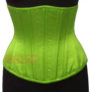 Neon groene katoenen korsetten Neon Green Cotton Corsets | Buy <b>Now</b> - Product Image 1