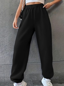 Pantalones de corsé de color sólido de primavera y otoño para mujer, cintura alta, adelgazantes, elásticos, informales, versátiles, sueltos - Product Image 3