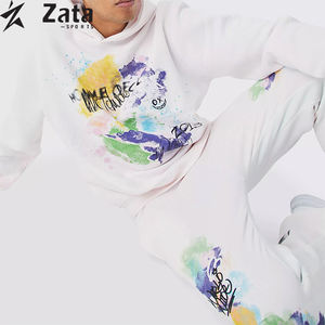 Chándal Unisex Personalizado de Invierno, Estilo Urbano, Grueso, Holgado, de Poliéster/Algodón, de Secado Rápido, Transpirable, con Forro Polar - Product Image 3