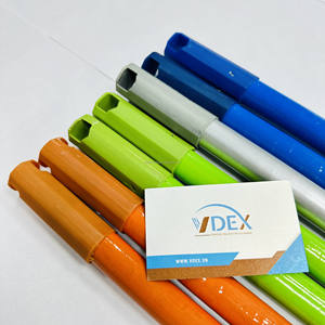 Ensemble de balais à poussière à fil italien avec manche long en aluminium et métal Mopstick Nouvelle couleur manche de balai en bois enduit de PVC bâton de vadrouille - Product Image 5