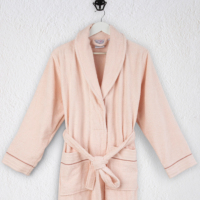 Peignoir en coton tissé côtelé écologique MS, produit textile de maison Denizli