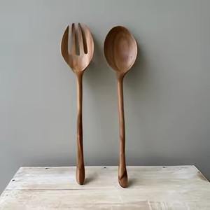 Ensemble d'ustensiles de service pour salade en acier inoxydable pour la table de cuisine, écologique et compatible lave-vaisselle - Product Image 2