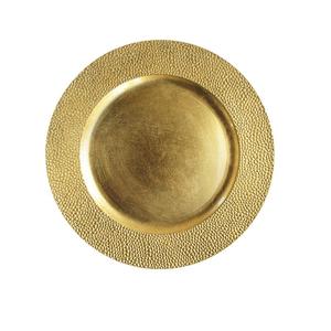 Assiette de chargeur en bois fait à la main élégante classique unique fantaisie personnalisée plaque de chargeur en ardoise ronde martelée pour la fête - Product Image 6