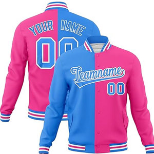Veste universitaire décontractée d'hiver très vendue pour hommes et garçons, vestes de baseball avec broderies personnalisées, doublure en laine, rembourrage en coton - Product Image 3