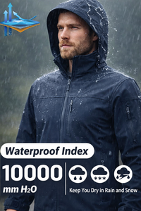 HAPPY HORSE, Chaqueta Softshell para Hombre, Personalizada, de Exterior, Transpirable, Impermeable, con Capucha, Cómoda, Elegante y Casual, en Oferta - Product Image 4