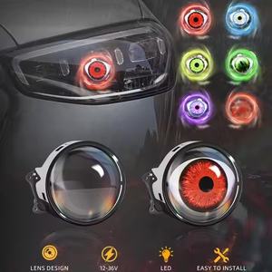 Devil's Eye LED Dynamic Car Lens Headlight Ambient Light Motorcycle Universal Modification <b>Kit</b> - Product Image 3