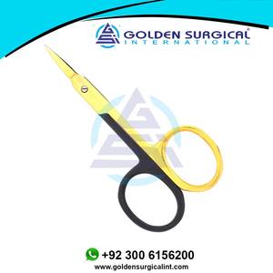 Tijeras para Cutículas, Cuidado Personal, Manicura, Pedicura, Instrumentos Cosméticos para el Cuidado de la Belleza |   Removedor de Cutículas Negro y Dorado - Product Image 3