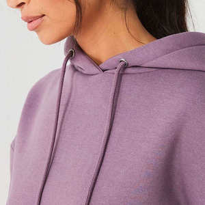 Nueva Llegada, Sudadera con Capucha para Mujer, Color Sólido, Mezcla Premium de Poliéster/Algodón, Logotipo Personalizado, Antibolitas, Transpirable, Ligera - Product Image 1