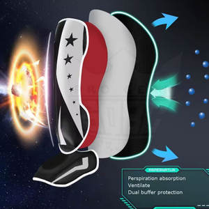 Nuevo Diseño de Espinilleras de Cuero Ligeras, Transpirables y Ajustables 2026, con Logotipo Personalizado, Impresión de Alta Calidad para Entrenamiento de MMA - Product Image 6