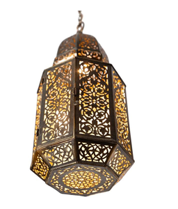 โคมไฟแขวนเหล็กสไตล์โมร็อกโกย้อนยุคโคมไฟกลวงสไตล์ตุรกีโคมไฟติดผนังสไตล์เอเชียตะวันออกเฉียงใต้สไตล์วินเทจแบบอาหรับ - Product Image 2