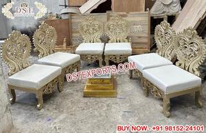 Sillas Tradicionales Indias para Mandap de Boda, Últimos Modelos de Sillas Sankheda para Bodas, Muebles para Mandap de Boda Indio - Product Image 6