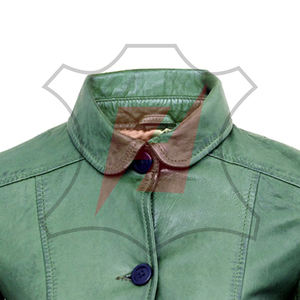 Chaqueta de Cuero para Mujer, Uso Casual, Invierno, Calidad Premium, Moda, Cierre Frontal con Cuello Camisero - Product Image 4