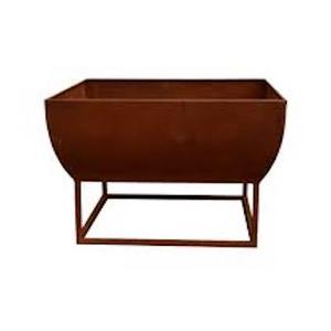 Fosse à feu ronde en fer avec support noir, accessoires de jardin, noël, hiver, pâques, foyer à bois - Product Image 2