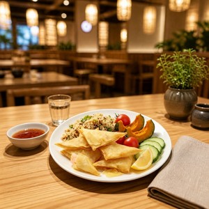 Bocados de Samosa de Camarón Empanizado Crujiente Pre-frito, Congelado Rápido, Listo para Cocinar, Aperitivo, Camarones Empanizados, Comida Rápida, Congelado, <span class=keywords><strong>Precocido</strong></span> - Product Image 2
