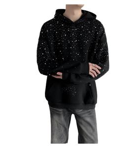 Diseños de transferencia bordados brillantes diamantes de imitación de alta calidad personalizados para camisas y sudaderas con capucha de Hombre Ropa con estampado de piedra - Product Image 1