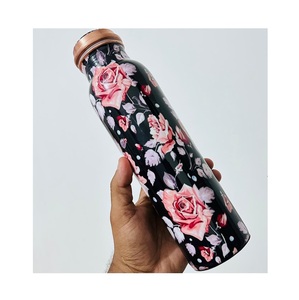 Elegante cobre 1000ml salud Natural Ayurveda desintoxicación inmunidad Boost Fitness Yoga viajes al aire libre gimnasio Oficina cuidado diario térmico - Product Image 1