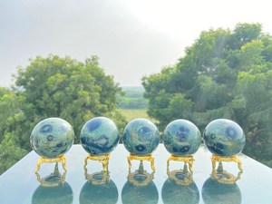 Vente en gros sphère naturelle de guérison jaspe crocodile pierre précieuse Kambaba boule de pierre pour Feng Shui boule d'amour boule de pierre - Product Image 3