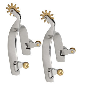 Espuelas de Carreras de Caballos españolas de acero inoxidable antideslizantes duraderas personalizadas de fabricante profesional para jinetes de caballos occidentales - Product Image 3