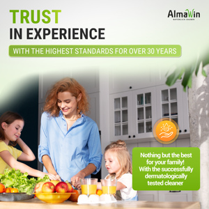 AlmaWin Custom 2 Vegetable And Fruit Cleaner 500ml For Cleaning Of Smooth skinned fruits Varieties Organic <b>Detergent</b> Baby - Product Image 4