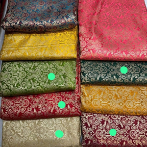 Soft Jacquard Brocade <b>Fabric</b> for <b>Indian</b> Traditional Dresses Wedding Outfits Home Furnishing and Bulk Textile Supply - Product Image 1