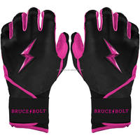 Gants de baseball Broce Bolt OEM en cuir pour l'interieur de terrain, haute adhérence, antidérapants, respirants, pour l'entraînement et les matchs sportifs