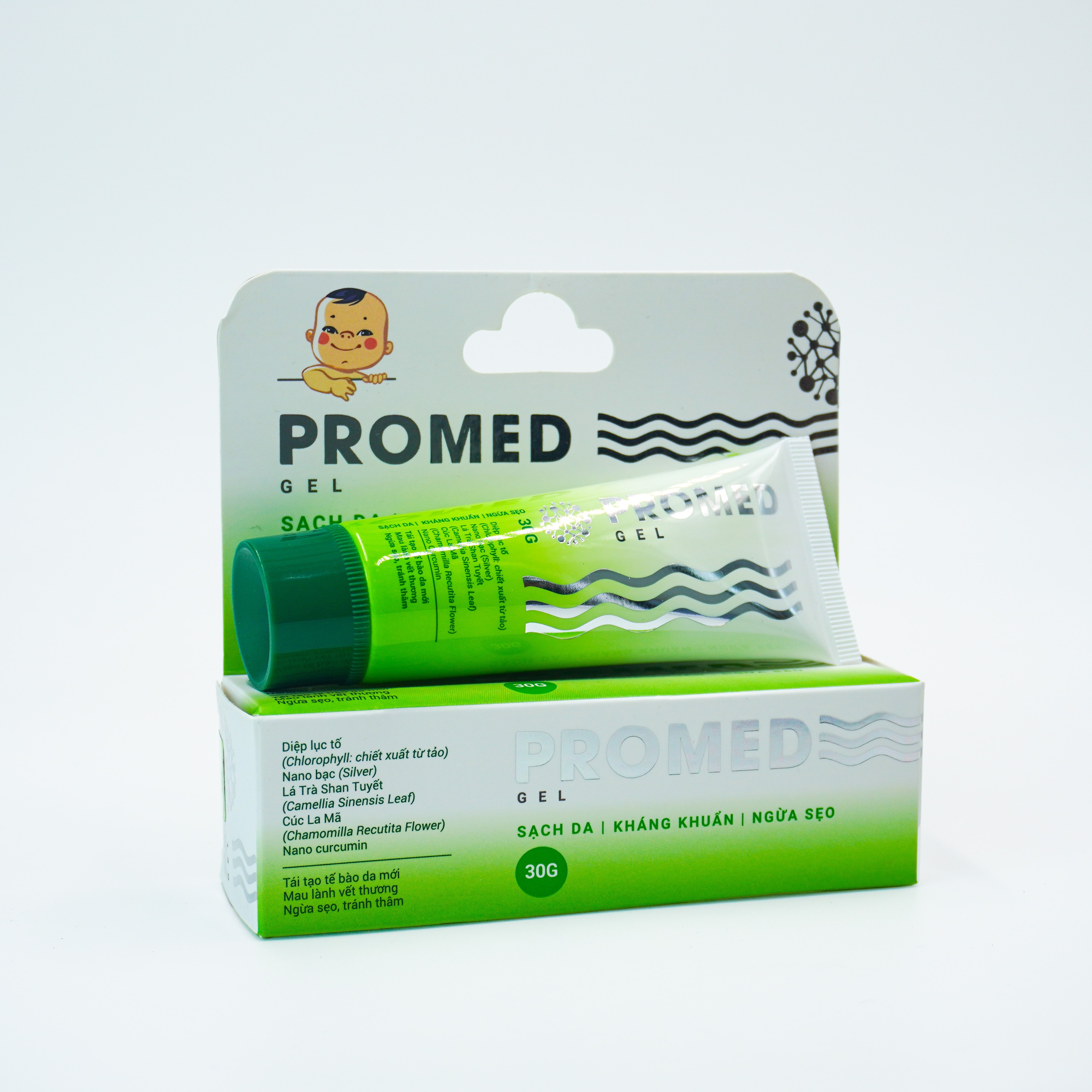 Silver Ion & Nano Curcumin 30ml Antiseptic Organic Gel ISO Certified for Wound Care External Use Vietnam Origin