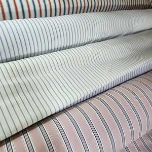 Made in Korea Cotton Woven Stripe Print Fabric Cool Hygienic Lightweight for Student Uniform Shirt Men Women Dress - Product Image 5