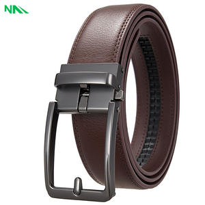 Ceinture en cuir de vache de haute qualité, tendance, écologique, durable, motif uni, boucle à ardillon, style formel, alliage, pour homme d'affaires - Product Image 6